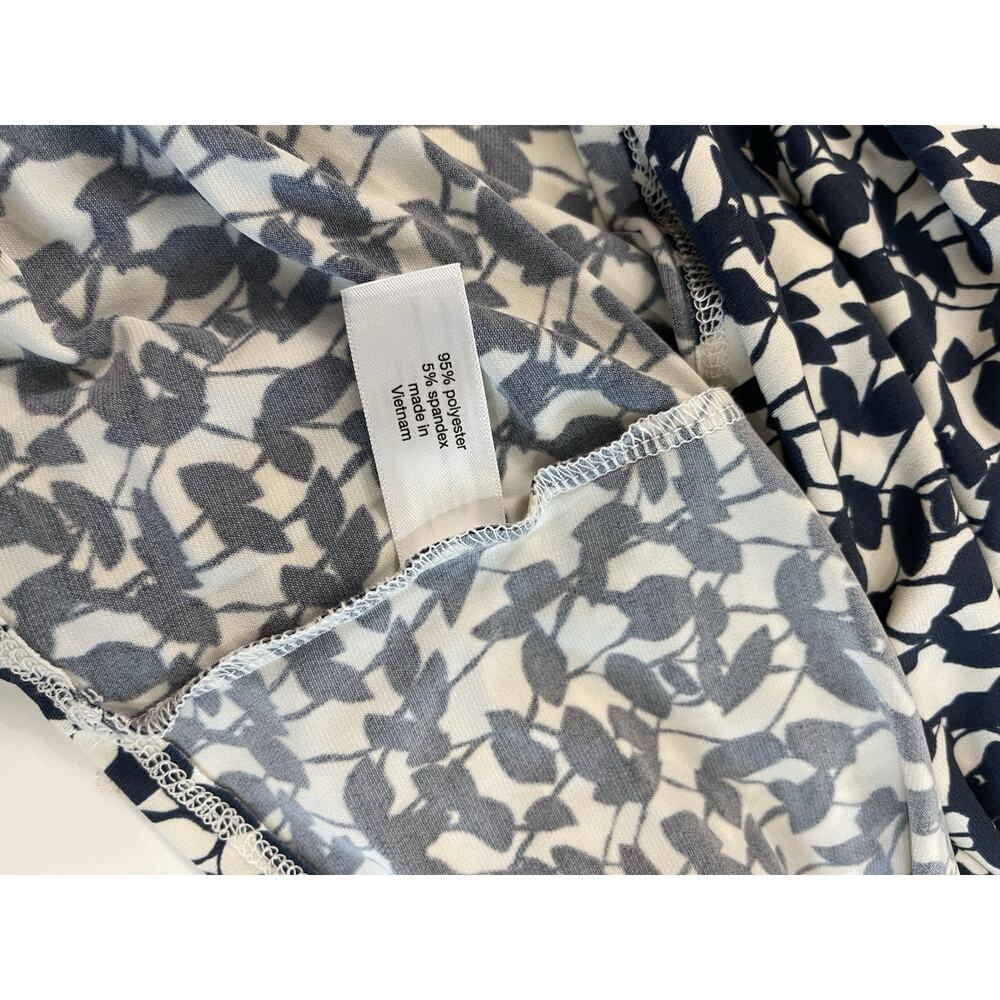 NWT Lane Bryant Floral Jersey Dress Blue And White Size 18/20 - Picture 7 of 9
